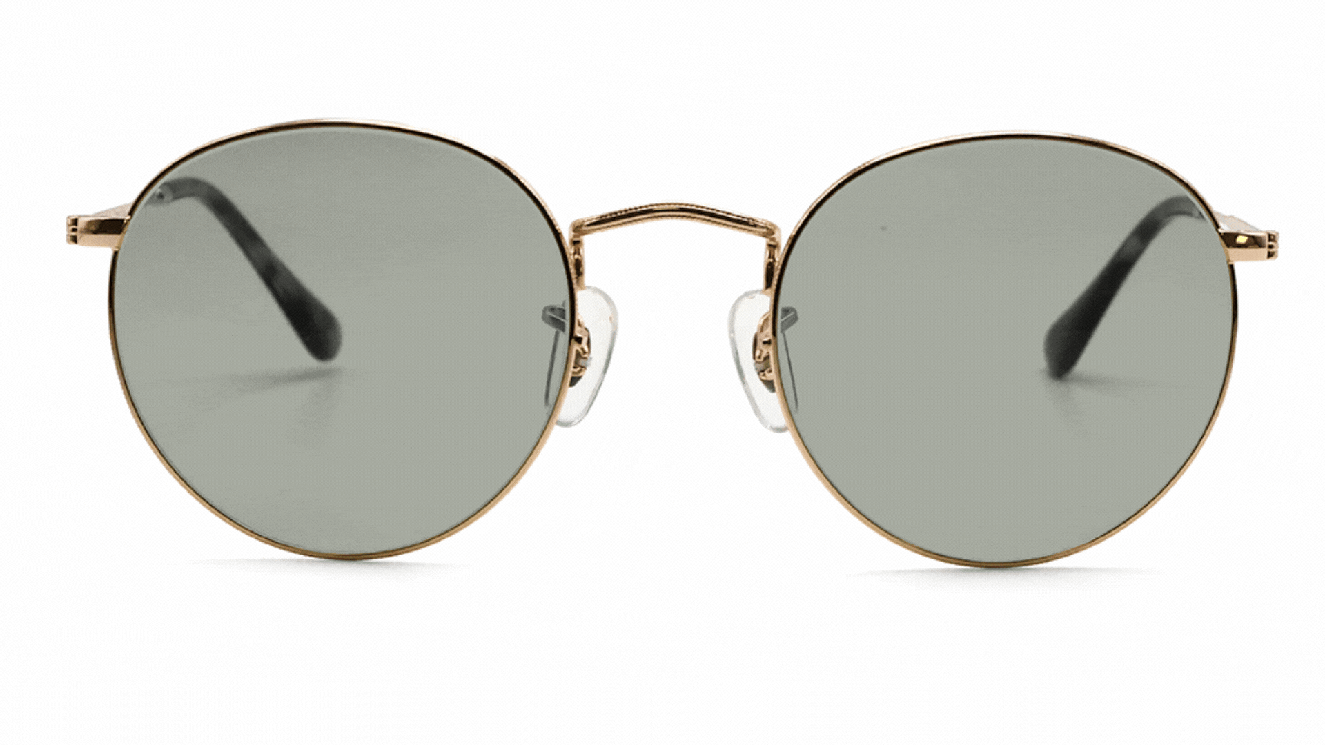 Oslo glasses black front#color_gold#lens-type_avulux-adapt
