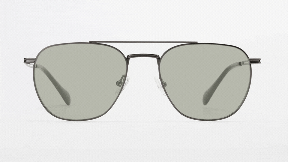 Ace glasses Gunmetal front#color_gunmetal#lens-type_avulux-adapt
