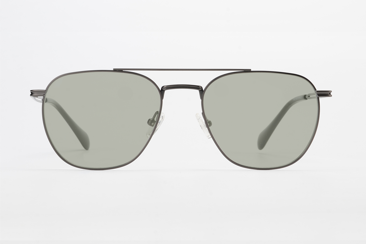#color_gunmetal Aviator Migraine Glasses front
