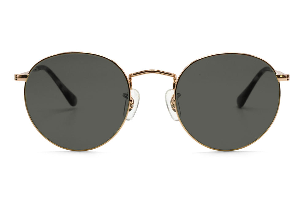 Oslo glasses black front#color_gold#lens-type_avulux-atlas